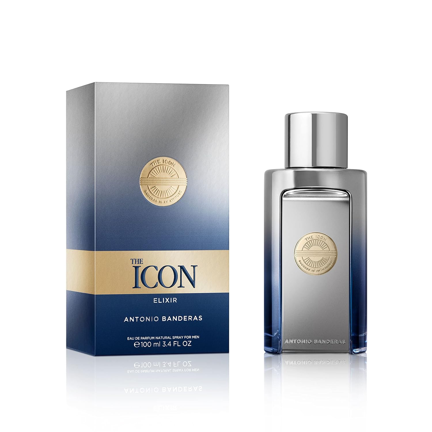 Antonio Banderas The Icon Eau de Parfum Hombre 1.7 Oz | Perfume Masculino Elegante, Amaderado y Duradero